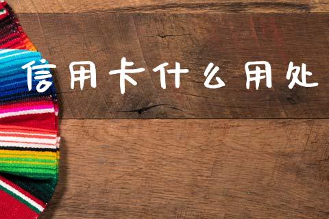 信用卡什么用处_https://wap.hpmsj.cn_基金分析_第1张