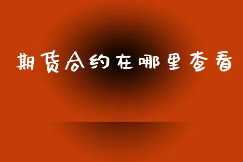 期货合约在哪里查看_https://wap.hpmsj.cn_外汇汇率_第1张