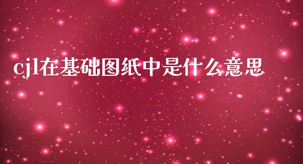 cjl在基础图纸中是什么意思_https://wap.hpmsj.cn_期货交易_第1张
