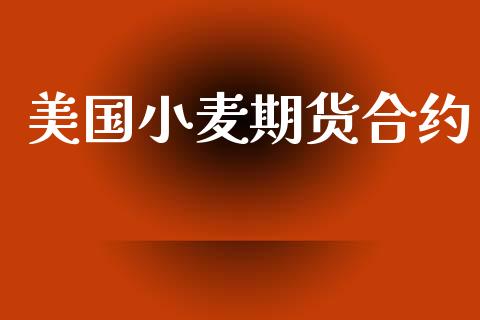 美国小麦期货合约_https://wap.hpmsj.cn_期货交易_第1张