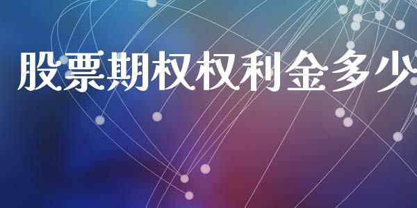 股票期权权利金多少_https://wap.hpmsj.cn_财经时评_第1张