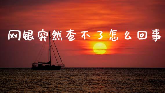网银突然查不了怎么回事_https://wap.hpmsj.cn_财经时评_第1张