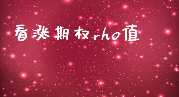 看涨期权rho值_https://wap.hpmsj.cn_基金分析_第1张