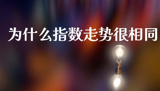 为什么指数走势很相同_https://wap.hpmsj.cn_外汇汇率_第1张