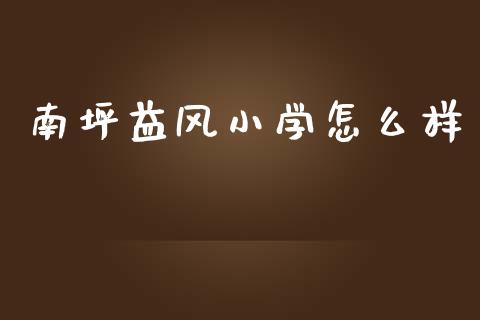 南坪益风小学怎么样_https://wap.hpmsj.cn_财经时评_第1张