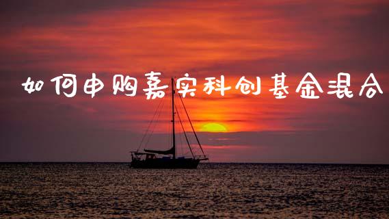 如何申购嘉实科创基金混合_https://wap.hpmsj.cn_金融机构_第1张