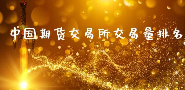 中国期货交易所交易量排名_https://wap.hpmsj.cn_金融机构_第1张