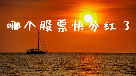 哪个股票快分红了_https://wap.hpmsj.cn_基金分析_第1张