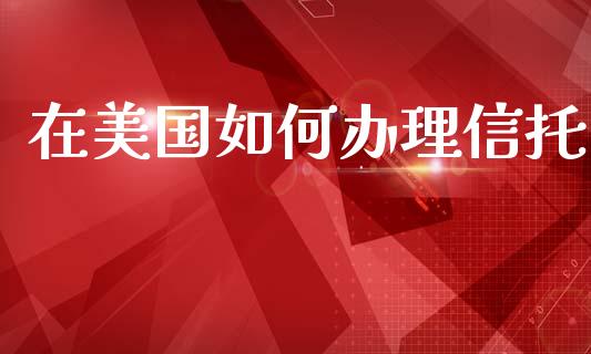 在美国如何办理信托_https://wap.hpmsj.cn_外汇汇率_第1张
