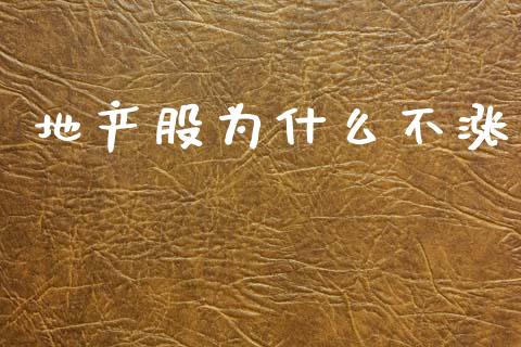 地产股为什么不涨_https://wap.hpmsj.cn_债券投资_第1张