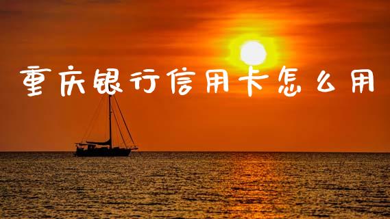 重庆银行信用卡怎么用_https://wap.hpmsj.cn_财经时评_第1张