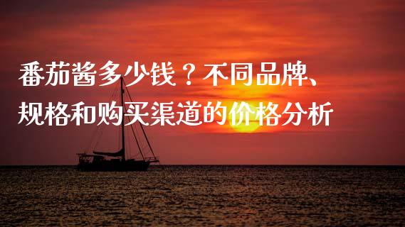 番茄酱多少钱？不同品牌、规格和购买渠道的价格分析_https://wap.hpmsj.cn_财经时评_第1张