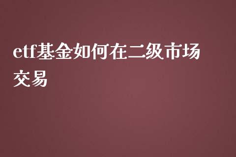 etf基金如何在二级市场交易_https://wap.hpmsj.cn_期货交易_第1张
