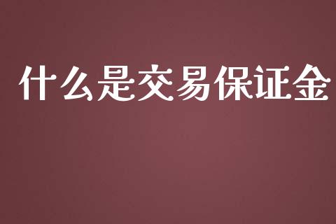 什么是交易保证金_https://wap.hpmsj.cn_期货交易_第1张