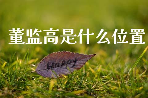 董监高是什么位置_https://wap.hpmsj.cn_基金分析_第1张