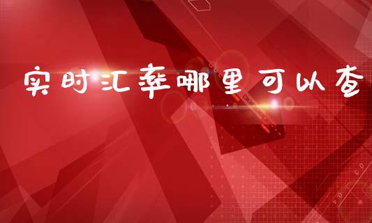 实时汇率哪里可以查_https://wap.hpmsj.cn_财经时评_第1张