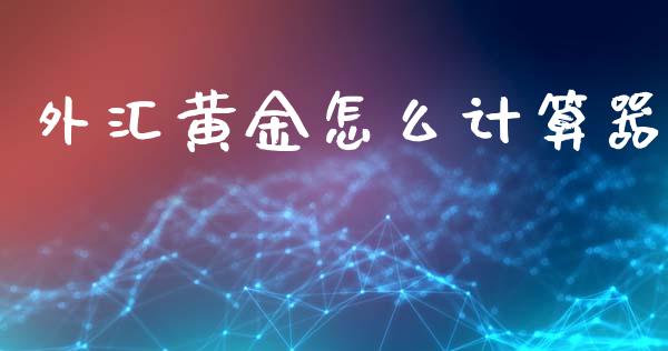 外汇黄金怎么计算器_https://wap.hpmsj.cn_金融机构_第1张