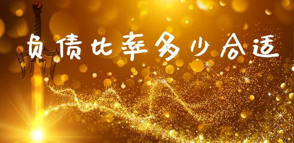 负债比率多少合适_https://wap.hpmsj.cn_期货交易_第1张