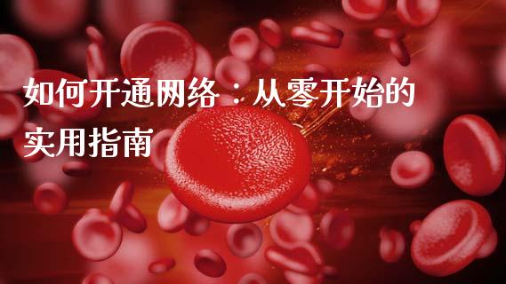 如何开通网络：从零开始的实用指南_https://wap.hpmsj.cn_外汇汇率_第1张