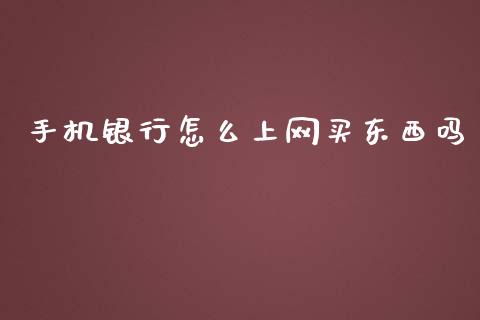 手机银行怎么上网买东西吗_https://wap.hpmsj.cn_债券投资_第1张