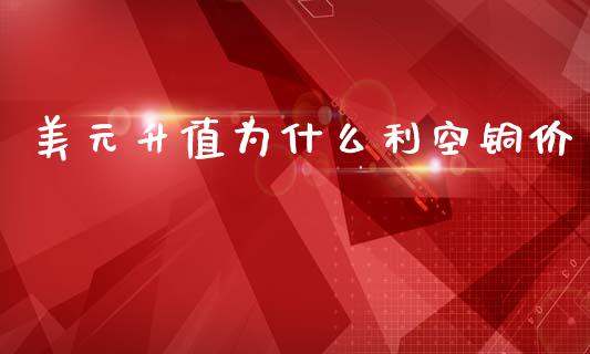美元升值为什么利空铜价_https://wap.hpmsj.cn_金融机构_第1张