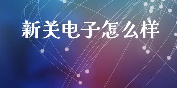 新关电子怎么样_https://wap.hpmsj.cn_财经时评_第1张