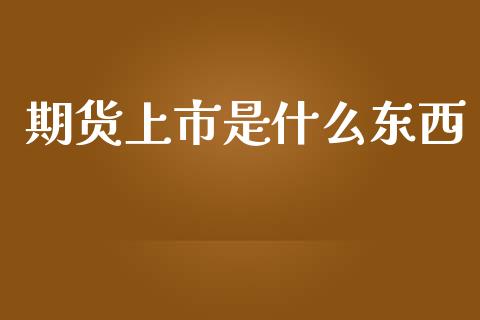 期货上市是什么东西_期货交易_第1张_财经时评_基金分析_期货交易_金融机构_外汇汇率_债券投资 期货上市是什么东西_https://wap.hpmsj.cn_期货交易_第1张