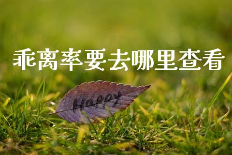 乖离率要去哪里查看_https://wap.hpmsj.cn_基金分析_第1张