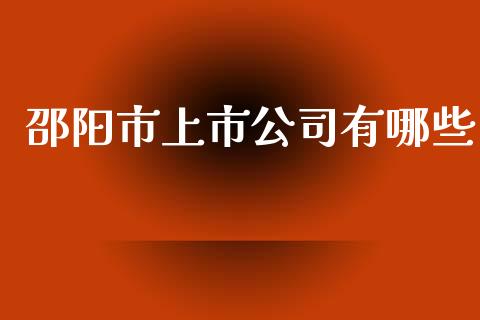 邵阳市上市公司有哪些_https://wap.hpmsj.cn_金融机构_第1张