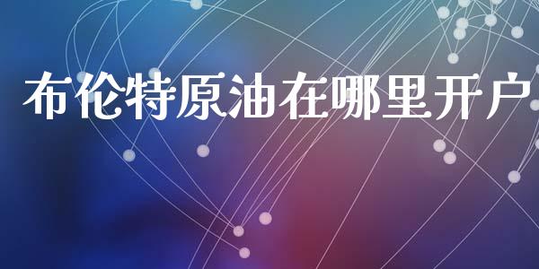 布伦特原油在哪里开户_https://wap.hpmsj.cn_外汇汇率_第1张