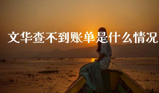 文华查不到账单是什么情况_https://wap.hpmsj.cn_期货交易_第1张