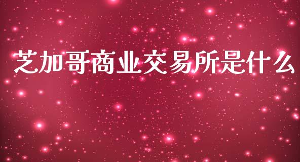 芝加哥商业交易所是什么_https://wap.hpmsj.cn_期货交易_第1张