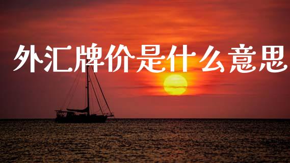 外汇牌价是什么意思_https://wap.hpmsj.cn_金融机构_第1张