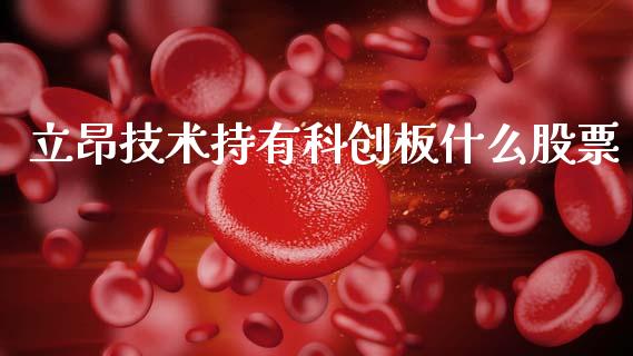 立昂技术持有科创板什么股票_https://wap.hpmsj.cn_债券投资_第1张