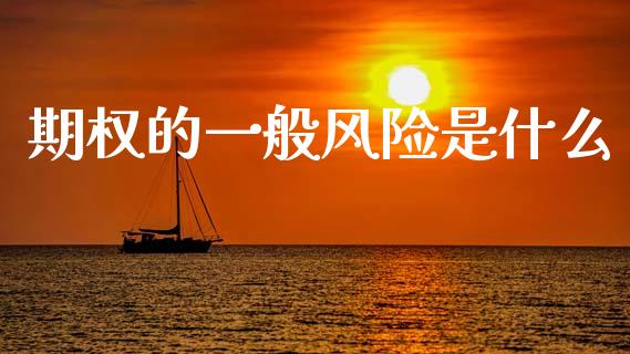 期权的一般风险是什么_https://wap.hpmsj.cn_基金分析_第1张