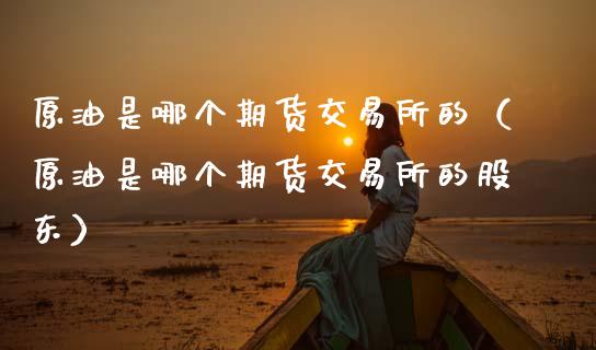 原油是哪个期货交易所的(原油是哪个期货交易所的股东)_外汇汇率_第1张_财经时评_基金分析_期货交易_金融机构_外汇汇率_债券投资 原油是哪个期货交易所的(原油是哪个期货交易所的股东)_https://wap.hpmsj.cn_外汇汇率_第1张