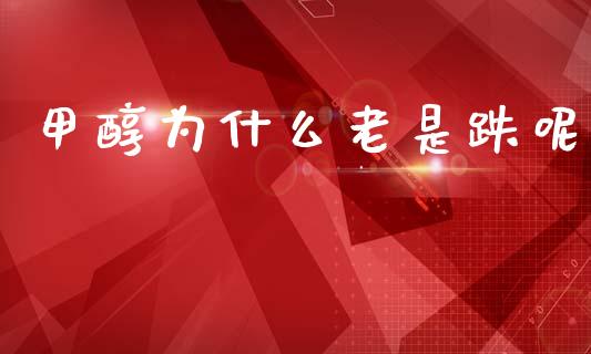 甲醇为什么老是跌呢_https://wap.hpmsj.cn_金融机构_第1张