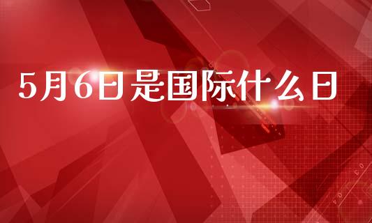 5月6日是国际什么日_https://wap.hpmsj.cn_金融机构_第1张