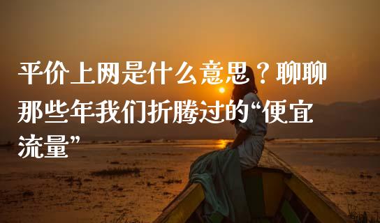 平价上网是什么意思？聊聊那些年我们折腾过的“便宜流量”_https://wap.hpmsj.cn_外汇汇率_第1张