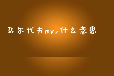 马尔代夫mvr什么意思_https://wap.hpmsj.cn_期货交易_第1张