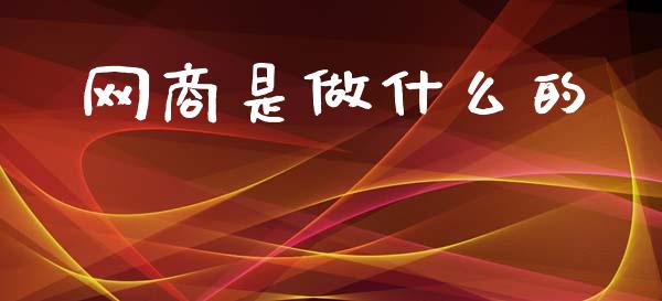 网商是做什么的_https://wap.hpmsj.cn_金融机构_第1张