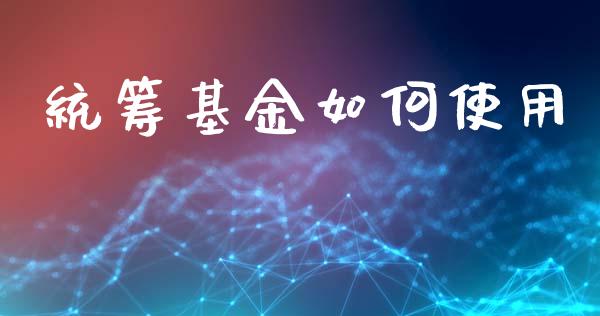 统筹基金如何使用_https://wap.hpmsj.cn_金融机构_第1张