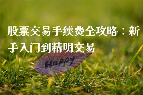 股票交易手续费全攻略：新手入门到精明交易_https://wap.hpmsj.cn_债券投资_第1张