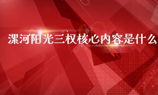 漯河阳光三权核心内容是什么_https://wap.hpmsj.cn_外汇汇率_第1张