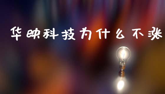 华映科技为什么不涨_https://wap.hpmsj.cn_基金分析_第1张