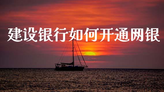 建设银行如何开通网银_https://wap.hpmsj.cn_外汇汇率_第1张