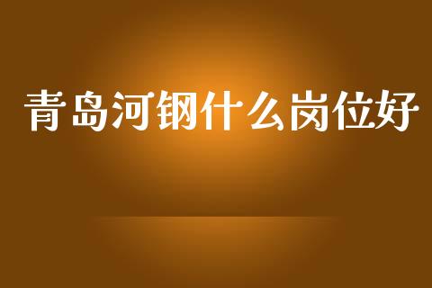 青岛河钢什么岗位好_https://wap.hpmsj.cn_基金分析_第1张