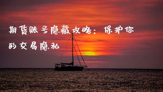 期货账号隐藏攻略：保护你的交易隐私_https://wap.hpmsj.cn_金融机构_第1张
