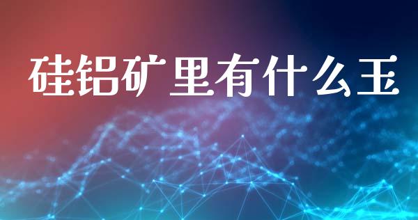 硅铝矿里有什么玉_https://wap.hpmsj.cn_基金分析_第1张