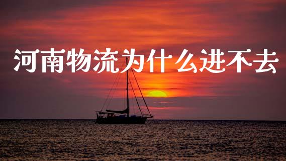 河南物流为什么进不去_https://wap.hpmsj.cn_金融机构_第1张